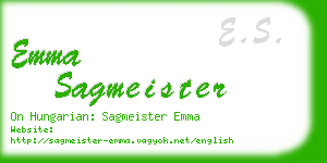 emma sagmeister business card